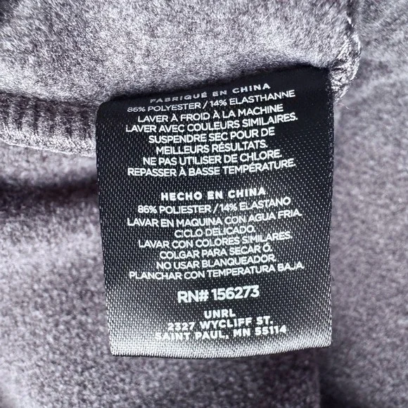 UNRL Crossover Hoodie II Charcoal Grey Men's L Stretch Performance Sports Gym - Picture 13 of 16